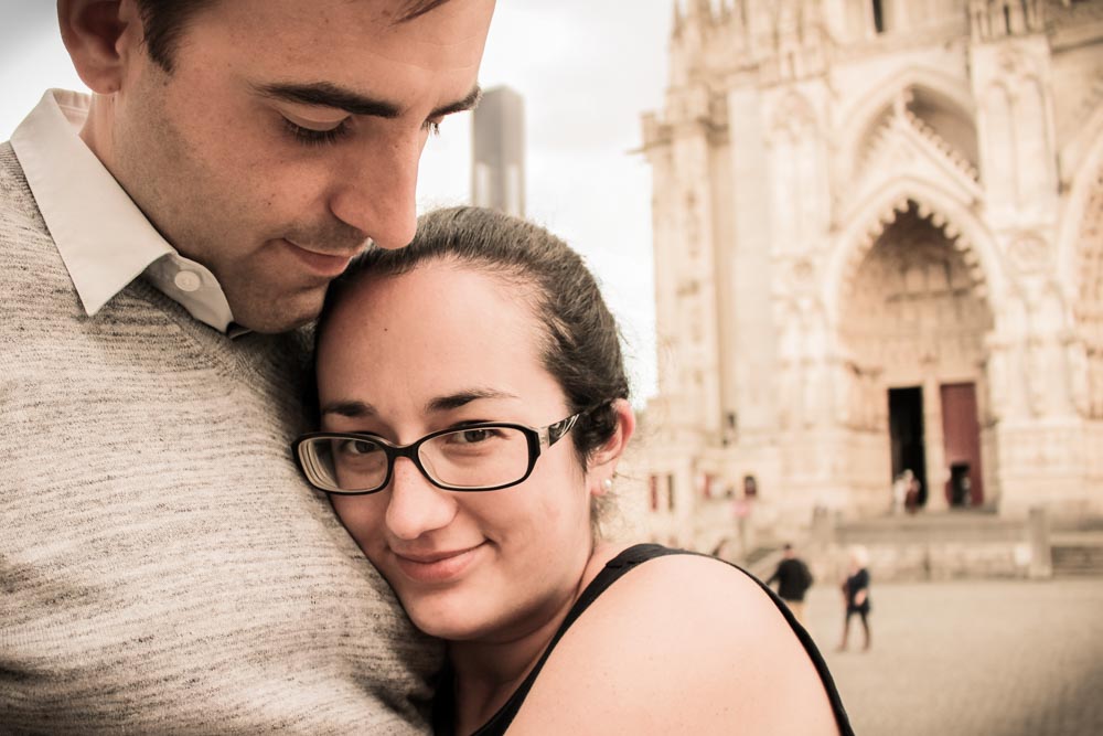 Séance d'engagement sur les lieux du premier baiser dans ses bras